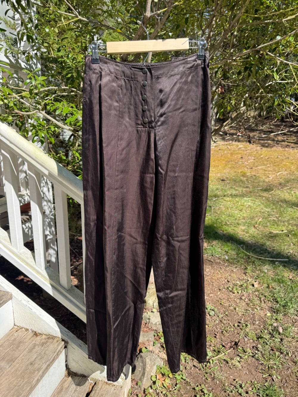 Cynthia Ashby Wide Leg Corset Pants